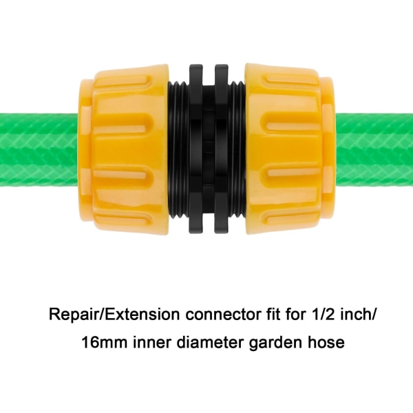 6 stykker hanslangeforbindelser Forlænger til haveslangerørforbindelse