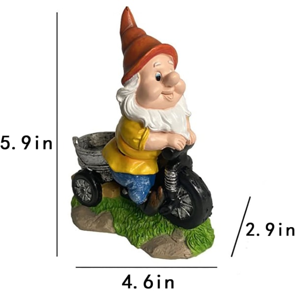 Morsom gnomhage gnomstatue dekorasjon kreativ hagestatue