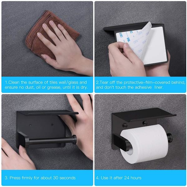 Seinään kiinnitettävä wc-paperiteline ruostumattomasta teräksestä - Ruostumaton ja kylpyhuone