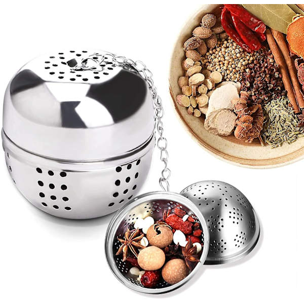 2 stk. rustfrit stål te-infuser te-infuser, te-infuser str