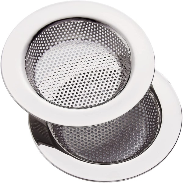 2 Pack Kitchen Sink Strainer, Stainless Steel Sink Drain Strainer