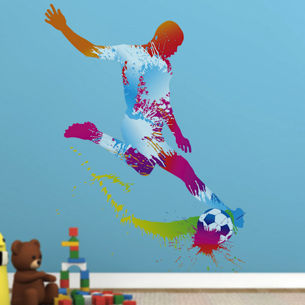 Fotballveggdekor Fotballklistremerker for vegg Fotballromdekor Fot