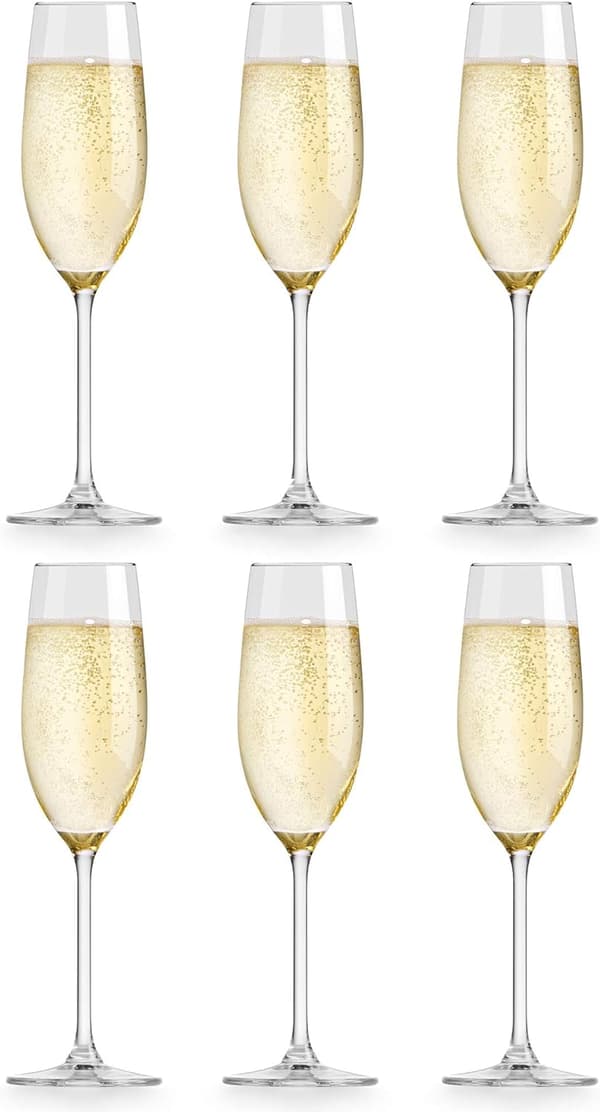 Krystal Champagne Glas, Mousserende Vinglas, Mousserende Vinglas