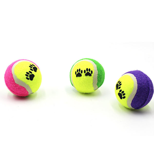 Mini tennisbolde til gummikatte (3 stk.)