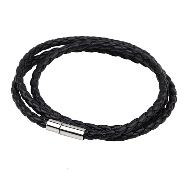 2-pakning - Lær armbånd - Armbånd i Lær Svart