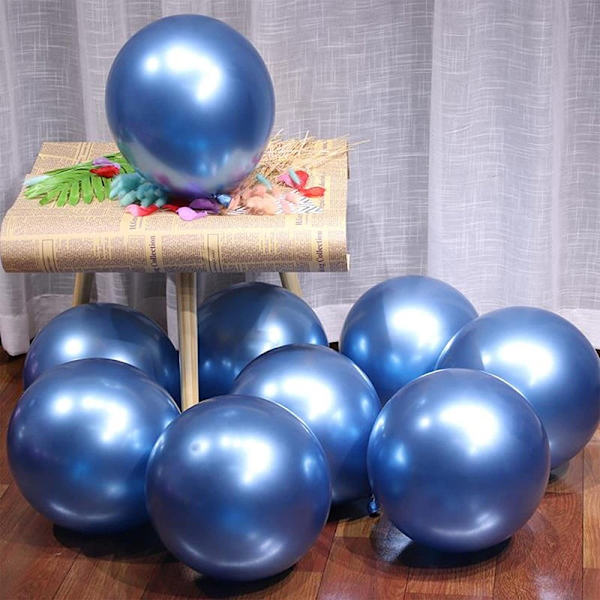 Blå Macaron Ballong Garland Arch Kit Födelsedagsfest Dekor