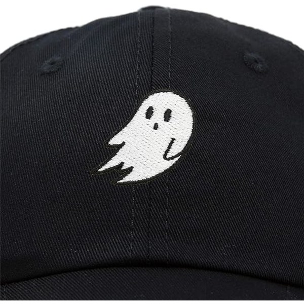 Ghost Broderi Pappa Hatt Baseball Cap Söt Halloween
