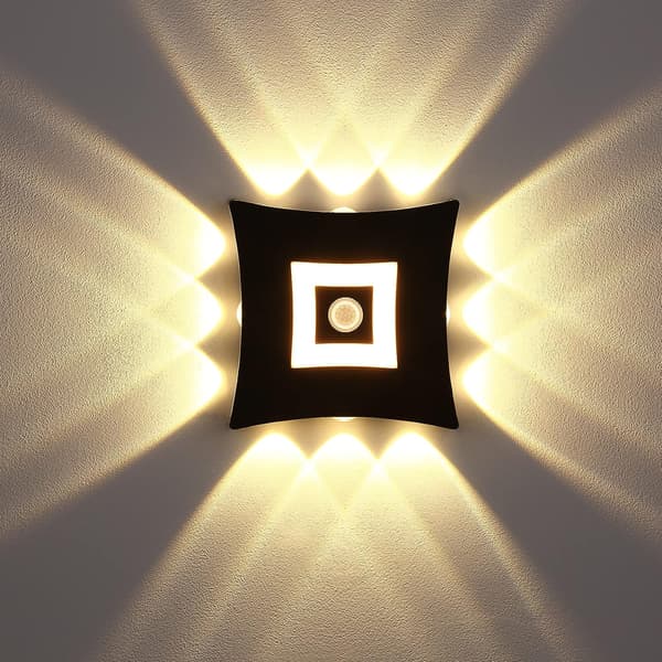LED-vägglampa utomhus inomhus modern med PIR rörelsesensor vatten