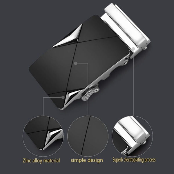 2 kpl Automaattinen Ratista Alloy Vyö Solki, Miesten Automaattinen Vyö Solki