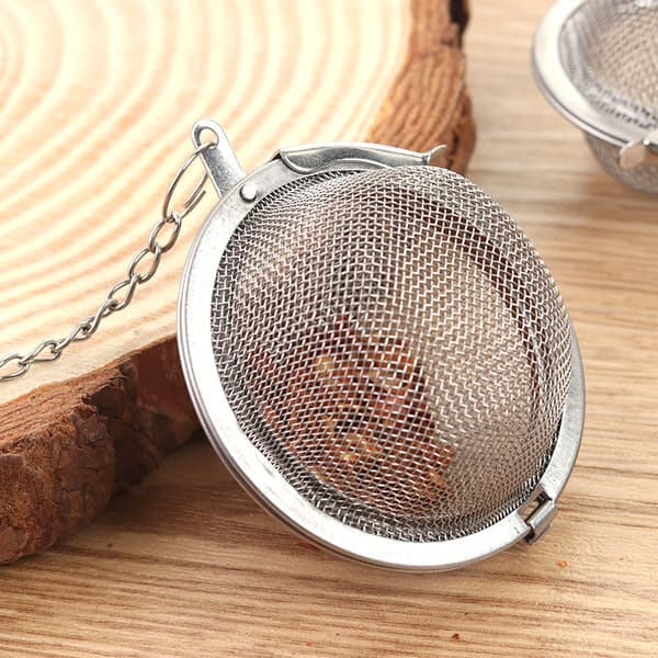 3 stk. rustfrit stål mesh te-kugler 2,1 tommer (ca. 5,3 cm)