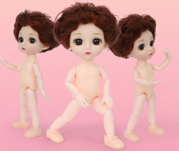 D-16cm prinsesse pige dukker legetøj mini trompet jordboder bulk wh