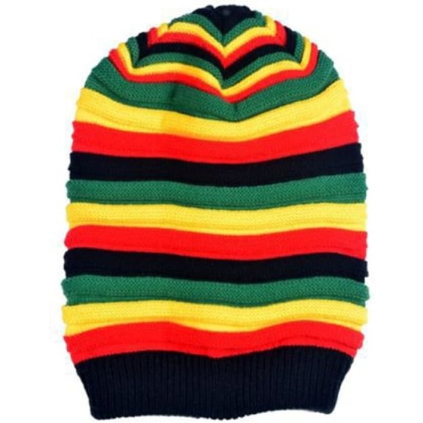 1PC Autumn Winter Unisex Colorful Stripes Warm Cap Soft Wool Knit