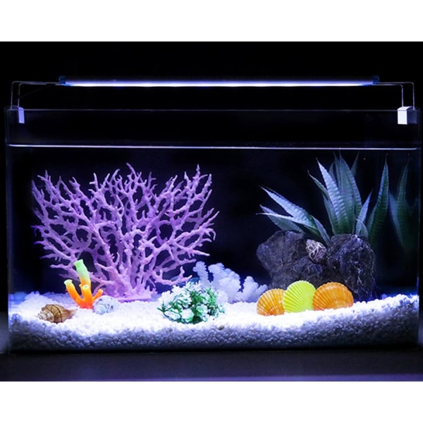 2 stykker Aquarium Coral Ornament Resin Kunstig Simulation Cora