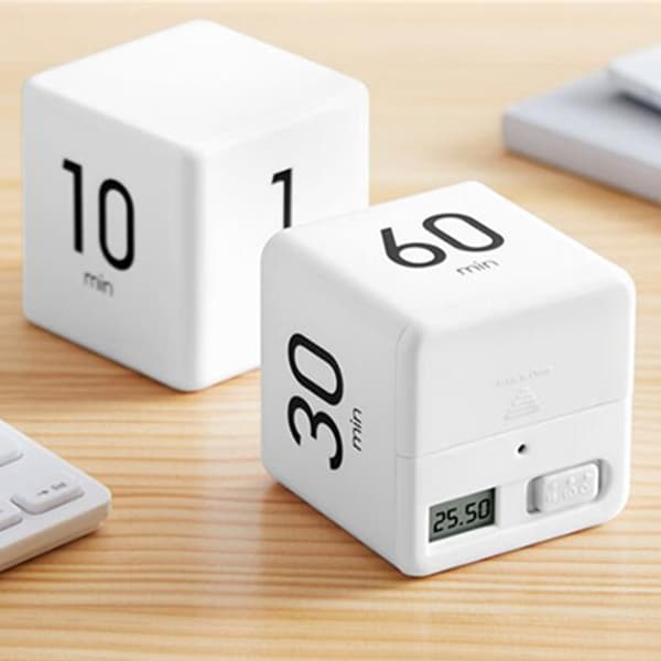 Kube Timer, Tidsstyring, Køkken Timer, Børne Timer, Trænings T