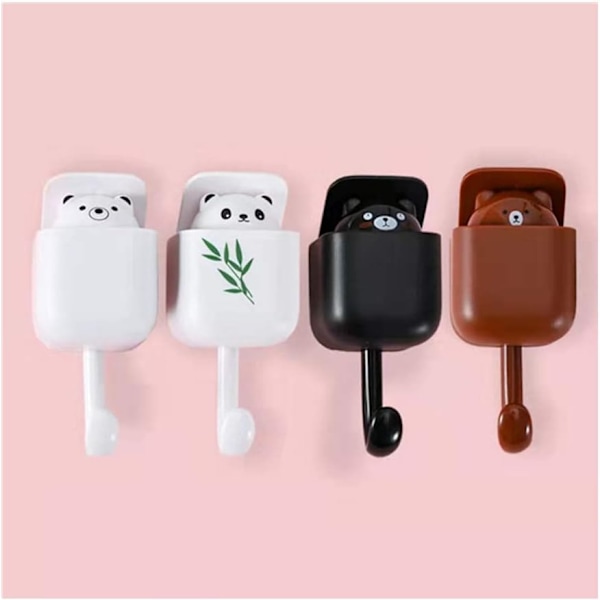 Suloiset panda- ja karhukoukut seinälle, aromaterapia, kestävät