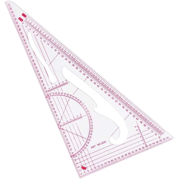 4 kappaletta ompelulinjaa Vaaterivi Metric Ruler Curve Ruler