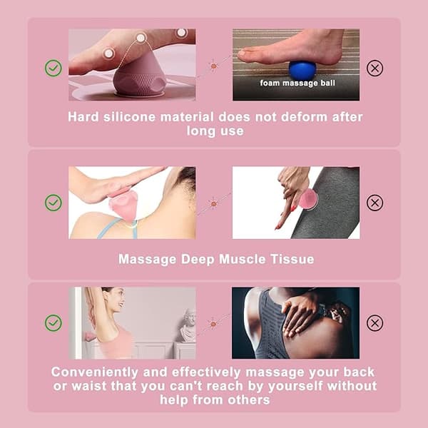 Monterbare manuelle massagebolde - sugekop triggerpunkt massage