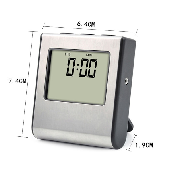 Digital Kökstermometer med Sond Stor LCD-display Timer