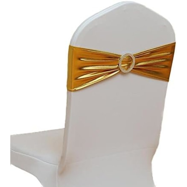 Chair Cover Elastic Belt Buckle Slider Belt Bow Wedding Party Dec