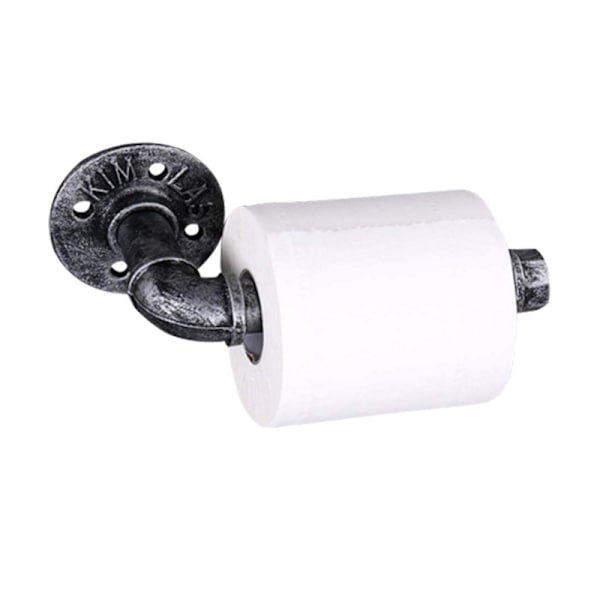 Retro wc-paperiteline, teollinen muotoilu, retro metalliputki seinälle