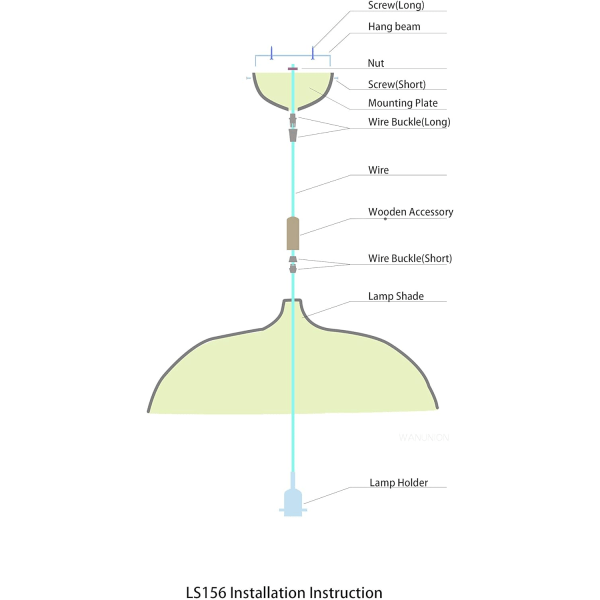 E27 Modern Metal Pendant Light Ceiling Light Chandelier Base Lamp