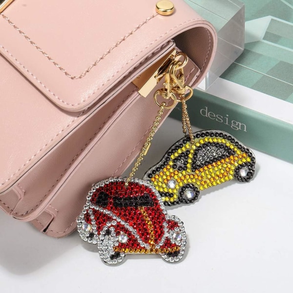 5D DIY Full Diamond Painting Keychain Rhinestone Painting Embroid