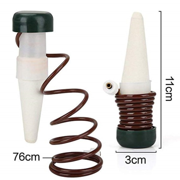 4X Watering Cone, Clay Cone with Hose as Vacation Drip Water Disp