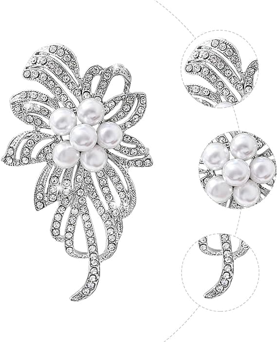 Brosche Buket Tilbehør Tøj Kvinder Erhverv Rhinestone B