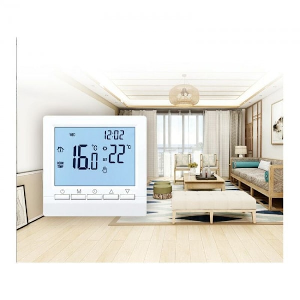 Gaspanna Termostat 1,5V Batteridriven Temperaturregler