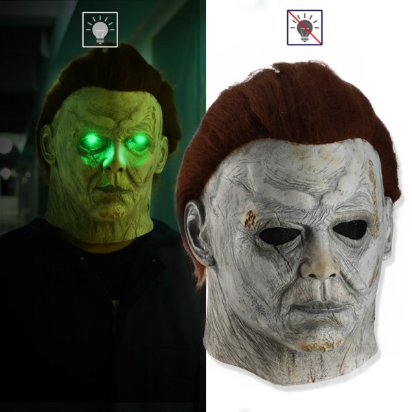 Halloween Michael Myers Mask Horror Cosplay-kostyme (matt)