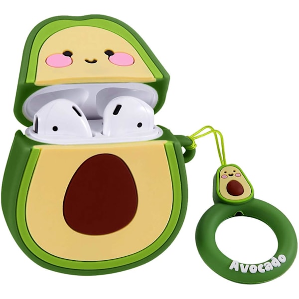 Kompatibel med Airpods 1/2 Cute Case, Cartoon Character Silicone