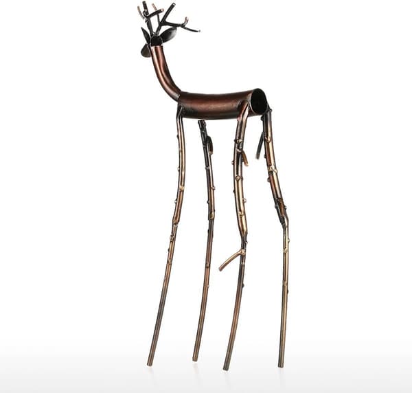 Moderne Elg Metallskulptur for Dekorasjon