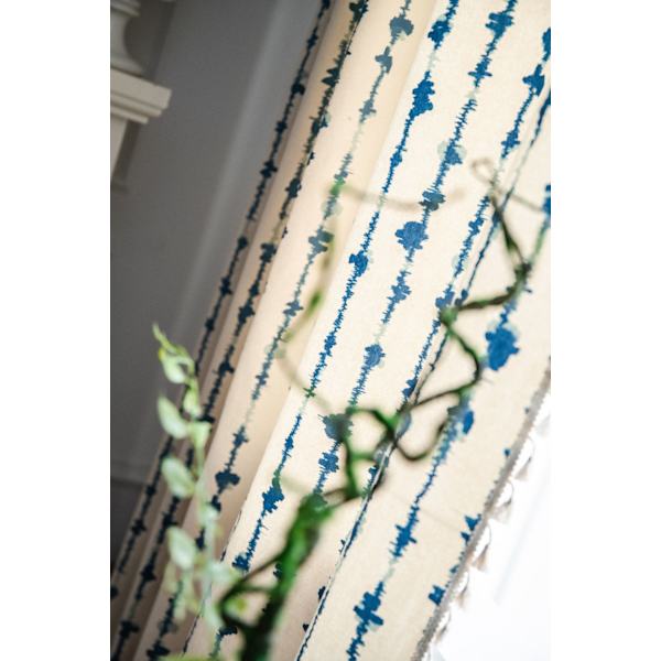 Vertikalt stripemønster Blend Lined Thermal Insulated Blackout a