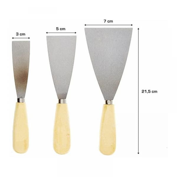 (3 STK) Spakelspade Fleksibel Blad Rustfrit Stål Spakelspade W