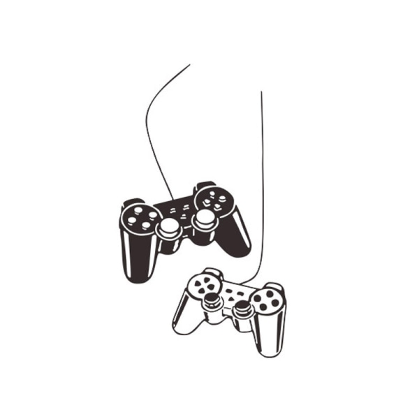 Spelrum Dekor, “Dual Gamepad” Pojkrums Dekorationer för Sovrum