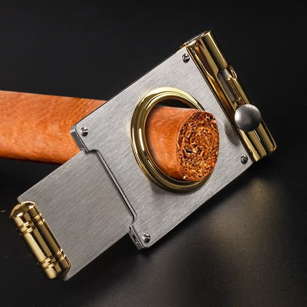 Cigar Cutter Pocket Metal Cigar Cutter, Sharp Blade, Stainless St