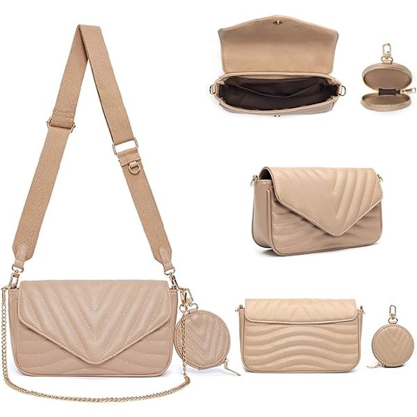 Lille Quiltet Crossbody Taske til Kvinder - Stilful Designer Punge