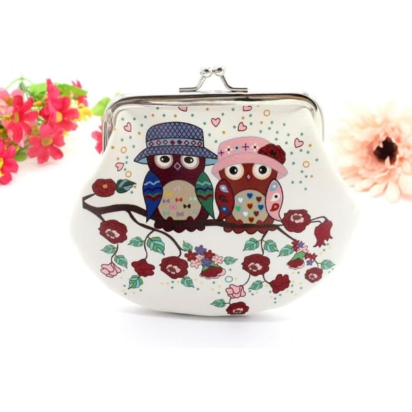 1PC（style 2）Cute Coin Purse for Women and Kids - White PU Leather