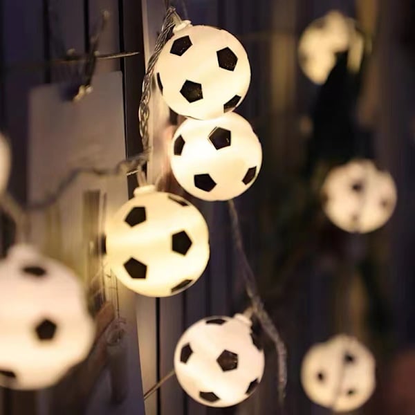 LED-strängljus Fotbollsformade ljusslingor med 20 lysdioder