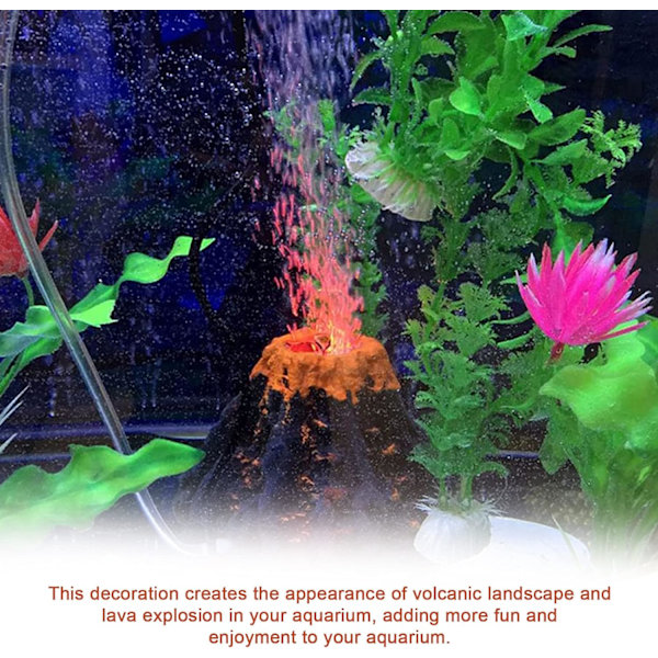 Akvarie Vulkan Ornament Kit Lav Sten Dekoration