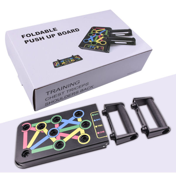 Push-up bræt, foldbart push-up rammebræt, multifunktionelt hjem