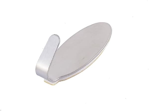 Väggkrok i rostfritt stål, oval form, för hem, badrum, sovrum, kök