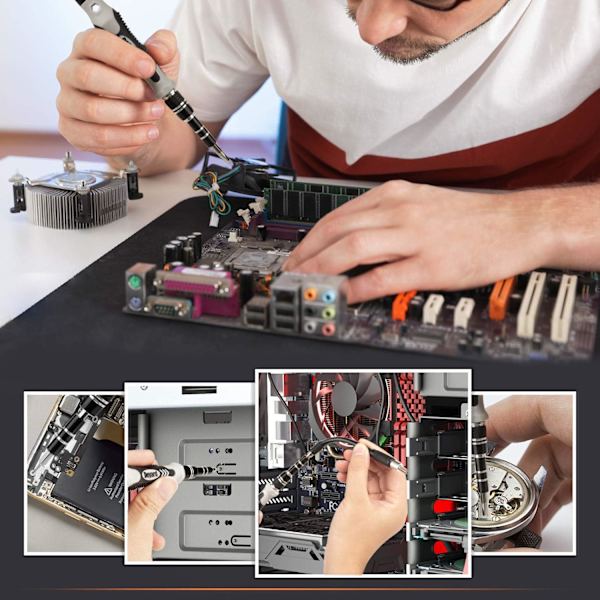 115-i-1 precisionsskruvmejselsats för reparation av iPhone, bärbar dator,