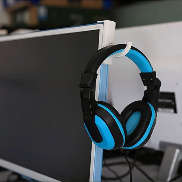 4-pak øretelefonholder til headset, headset-holder til skærm