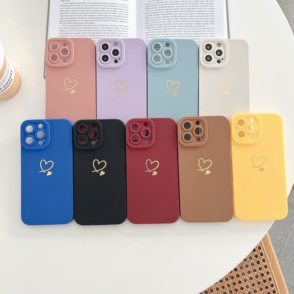 Kompatibel med iPhone 13pro max Etui til kvinder, Bronzing Luxury