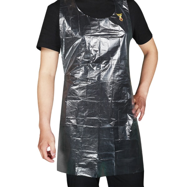 50 Pcs Clear Plastic Polyethylene Waterproof Disposable Aprons Fo