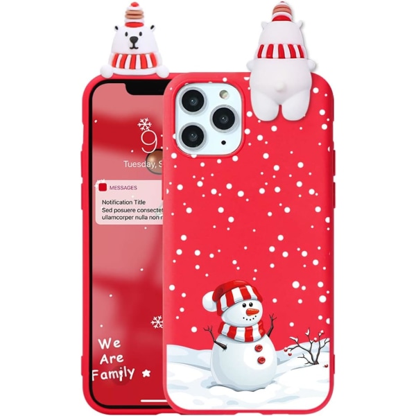 1PC Snowing Christmas Case Apple iPhone 14 Pro Max 6,7" Liquille