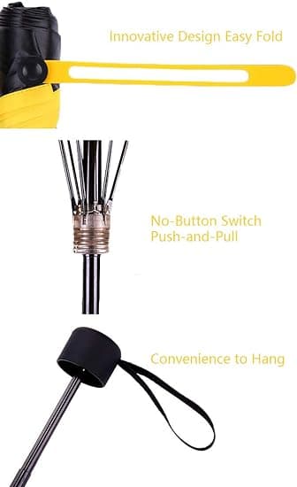 Mini Compact Umbrella Windproof Travel Sun &Rain - UV Protection