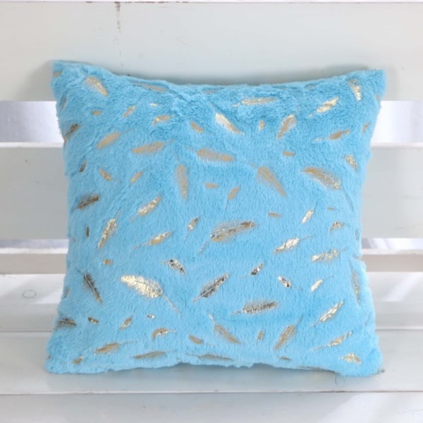 Set of 2 Bronzing Feather Pillowcases Dusk Pillowcase Decorative