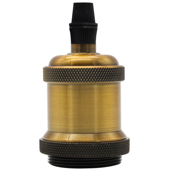 Retro lampeholder Antik lampeholder e26/e27 Anodisert aluminium S